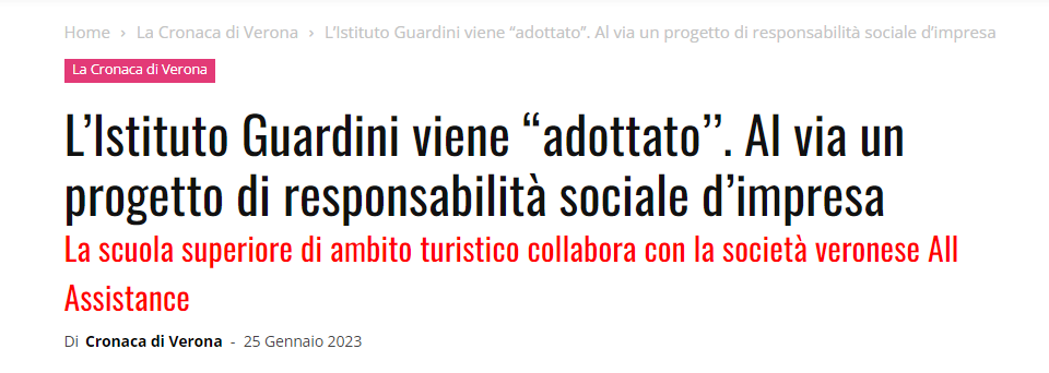 All Assistance per Istituto Guardini